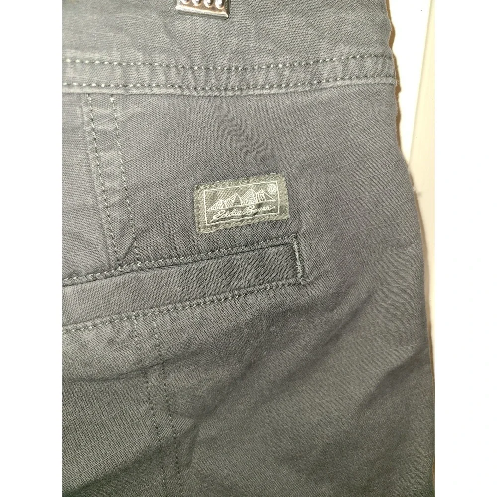 Eddie‎ Bauer Womens Mid Rise Drawstring Gray Outdoor Active Shorts Size 6 Hike